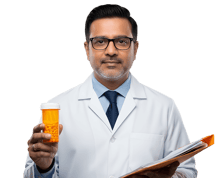 Doctor prescribing medication