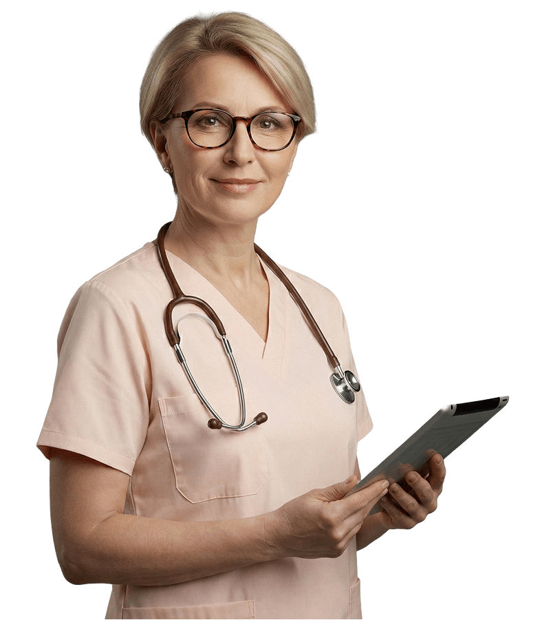 Doctor using Healistic e-prescribing platform